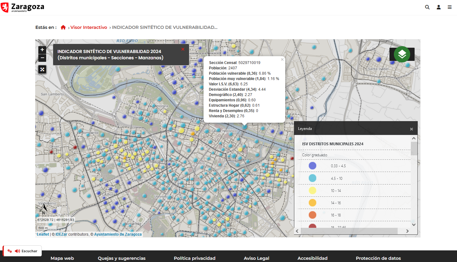 PRESENTACIÓN GEMELO GEODEMOGRÁFICO DE ZARAGOZA